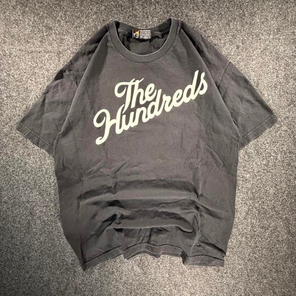 The Hundreds Forever Slant Logo T Shirt Mens Large Black Streetwear Graphic Tee